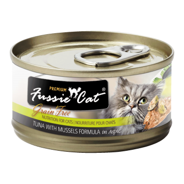 Fussie Cat Black Label Tuna and Mussel 80g